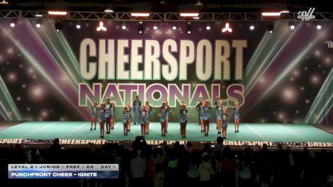 PunchFront Cheer - Ignite [2026 L2.1 Junior - PREP - D2 Day 1] 2026 CHEERSPORT National All Star Cheerleading Championship