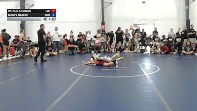 46 lbs Semifinal - Natalie Andrade, Lady Warriors United - W vs Jenevy Olalde, Carolina Gold