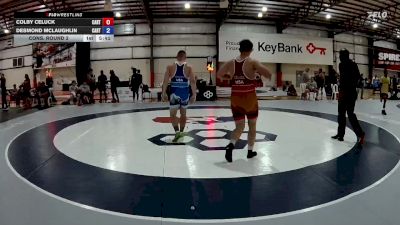 87 kg Cons. Round 2 - Colby Celuck, Castleton RTC vs Desmond McLaughlin, Castleton RTC