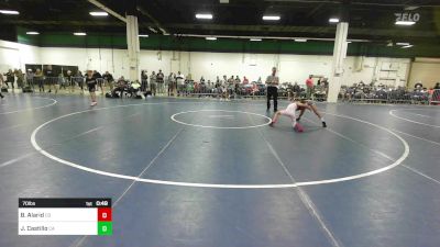 70 lbs Consi Of 8 #1 - Bradley Alarid, CO vs Jhorel Castillo, CA