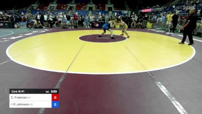 132 lbs Cons 16 #1 - Carter Freeman, WI vs Presley Johnson, MO