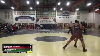 220 lbs Champ. Round 2 - Sebastian Herrera, Desert Oasis vs Cristian Brito, Westminster