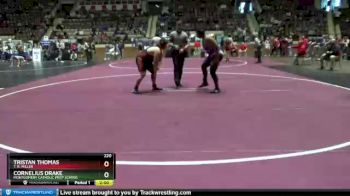 220 lbs Champ. Round 1 - Tristan Thomas, T. R. Miller vs Cornelius Drake, Montgomery Catholic Prep School
