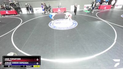 65 lbs Quarterfinal - Jake Topartzer, California vs Ahmad Shekin Sofizada, California