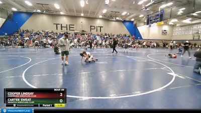 63 lbs Champ. Round 1 - Carter Sweat, Wasatch Wrestling Club vs Cooper Lindsay, Champions Wrestling Club