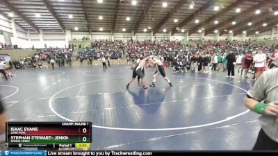 285 lbs Champ. Round 1 - Stephan Stewart- Jenkins, Spring Creek vs Isaac Evans, Lone Peak