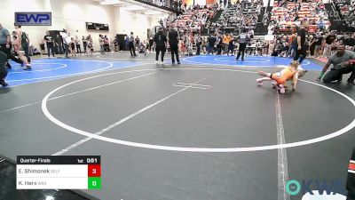 46 lbs Quarterfinal - Evelyn Shimonek, Self vs Kaizley Herx, Warner Eagles Youth Wrestling