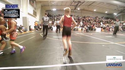 60 lbs Consolation - Jack Sadler, Barnsdall Youth Wrestling vs Frankie Meyerdick, Collinsville Cardinal Youth Wrestling