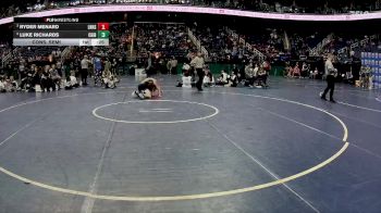 4A 106 lbs Cons. Semi - Luke Richards, Cardinal Gibbons vs Ryder Menard, Lake Norman High School