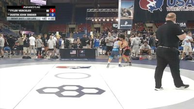 120 lbs Cons. Semis - Tyler Verceles, Maryland vs Dustin John Snider, Colorado