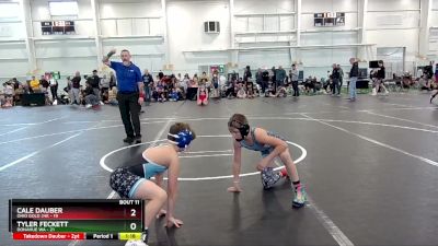 84 lbs Finals (8 Team) - Cale Dauber, Ohio Gold 24K vs Tyler Feckett, Donahue WA