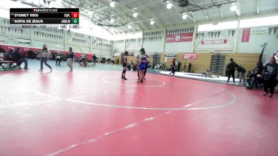 110 lbs Champ. Round 2 - Sofia De Jesus, Archie Williams High School vs Sydney Hsiu, Foothill (Pleasanton)