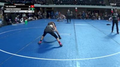 85 lbs Champ. Round 2 - Qc Schuldt, Dakota Boyz vs Weston Everman, Immortal Athletics WC