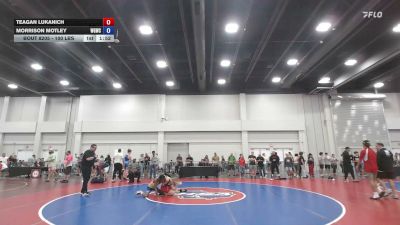 100 lbs 3rd Place Match - Teagan Lukanich vs Morrison Motley, Warmup Gang Wrestling Club