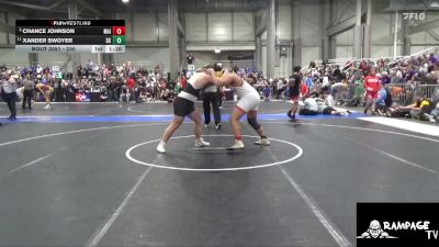 250 lbs Quarterfinal - Chance Johnson, Maize vs Xander Swoyer, Sunflower Kids