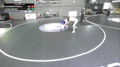Cons. Round 2 - Alexandros Padilla, Delta Wrestling Club vs Jacob Lorenzo, Oceanside High School Wrestling