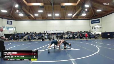 197 lbs Semifinal - Tyler Hodges, Cal Poly SLO vs Juan Carlos Escutia, Menlo College