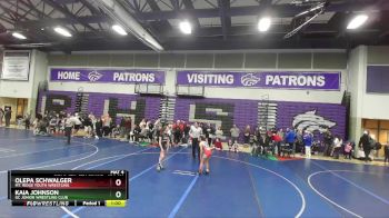 104-111 lbs Semifinal - Olepa Schwalger, Mt. Ridge Youth Wrestling vs Kaia Johnson, GC Junior Wrestling Club