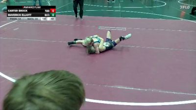 62 lbs Round 5 (6 Team) - Carter Brock, Panhandle Pitbulls vs Maverick Elliott, Mat Assassins