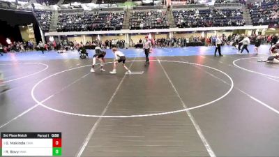 5th - 6th grade - 92 3rd Place Match - Giancarlo Makinde, Iowa vs Reed Bovy, Moen Wrestling Academy