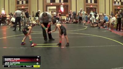 53 lbs Round 3 (4 Team) - Barrett Evans, Upper Twp W/C vs Jack Claycomb, Revival Gray