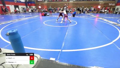 98 lbs Semifinal - Jayce Hart, Jenks vs Cooper Reese, Jenks