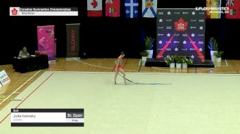Julia Ivensky - Ball, Quebec - 2019 Canadian Gymnastics Championships - Rhythmic