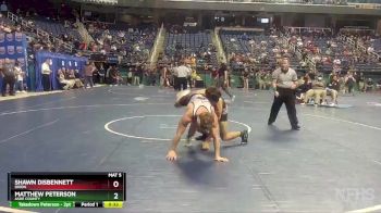 3A 160 lbs Cons. Round 2 - Matthew Peterson, Ashe County vs Shawn Disbennett, Dixon