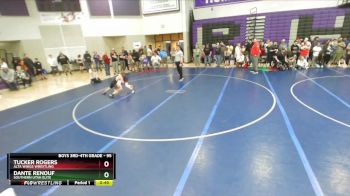 95 lbs Cons. Semi - Tucker Rogers, Alta Wings Wrestling vs Dante Renouf, Southern Utah Elite