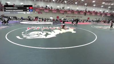 103 A Semifinal - Madison Nieuwenhuis, Unattached vs Madison Avila, North Central (IL)