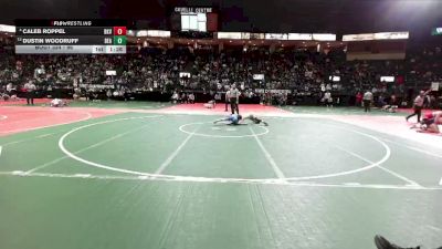96 lbs Champ. Round 3 - Dustin Woodruff, BEASTA vs Caleb Roppel, BKV1