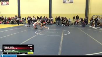 80 lbs Cons. Semi - Kole Nelson, Summit Wrestling Academy vs Pierce Karl, Crass Trained Wrestling