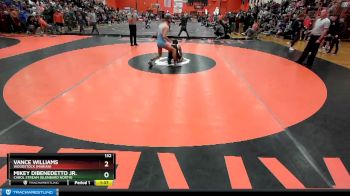 132 lbs Quarterfinal - Mikey Dibenedetto Jr., Carol Stream (GLENBARD NORTH) vs Vance Williams, Woodstock (MARIAN)