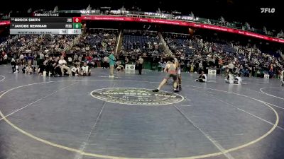 3A 150 lbs Cons. Round 1 - Brock Smith, Jacksonville High School vs Jakobe Newman, Person