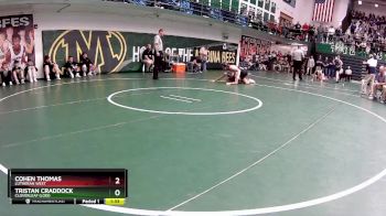 150 lbs Champ. Round 2 - Tristan Craddock, Cloverleaf (Lodi) vs Cohen Thomas, Lutheran West