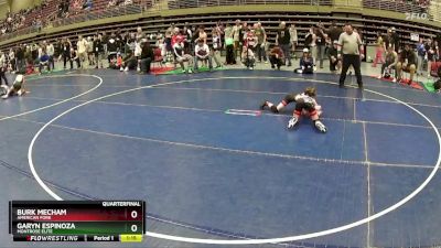 75 lbs Quarterfinal - Burk Mecham, American Fork vs Garyn Espinoza, Montrose Elite