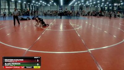 76 lbs Rd# 5- 3:45pm Friday Final Pool - Blade Pehrson, SELECT, Utah vs Brayden Kuhlman, Westshore D.S.