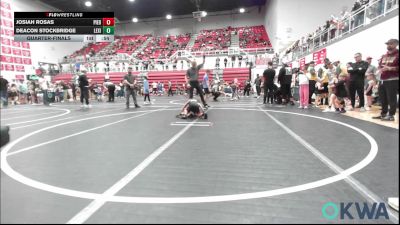49 lbs Quarterfinal - Josiah Rosas, Piedmont vs Deacon Stockbridge, Lexington Wrestling Club