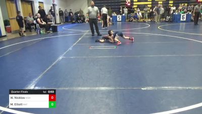 56 lbs Quarterfinal - Weston Nicklos, Highland vs Maverick Elliott, Mat Assassins