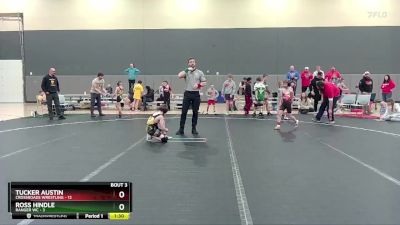 64 lbs Round 1 (6 Team) - Ross Hindle, Ranger WC vs Tucker Austin, Crossroads Wrestling