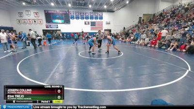 189 lbs Cons. Round 2 - Esai Trejo, Alliance Middle School vs Joseph Collins, Alliance Middle School