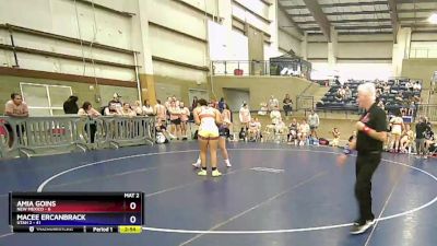 180 lbs Round 1 (3 Team) - Macee Ercanbrack, Utah 2 vs Amia Goins, New Mexico