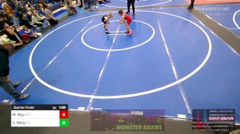 49 lbs Quarterfinal - Maxwell Roy, Standfast vs Colton Berg, Hinton Takedown Club