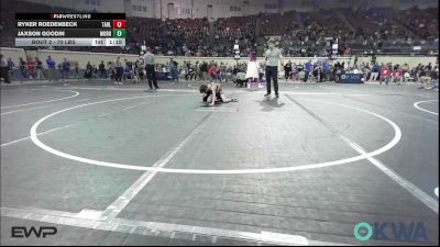 70 lbs Round Of 32 - Ryker Roedenbeck, Tahlequah Wrestling Club vs Jaxson Goodin, Morrison Takedown Club