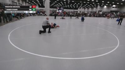 63 lbs Cons. Sub-quarters - Preston Michael, Immortal Athletics WC vs James Evans, Bartlesville Wrestling Club