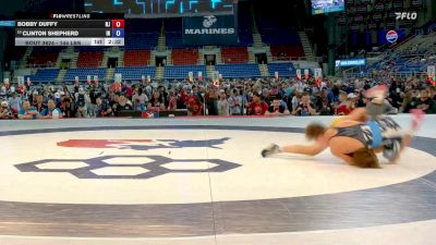 144 lbs Semis - Bobby Duffy, NJ vs Clinton Shepherd, IN