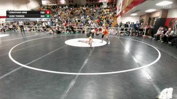 106 lbs Quarterfinal - Jose Torres, Shoshoni vs Jonathan Hine, Powell