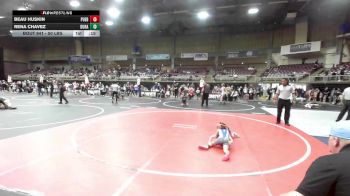 50 lbs 3rd Place - Beau Huskin, Pueblo West vs Rena Chavez, Duran Elite