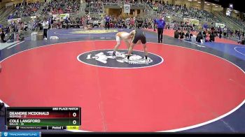 184 lbs Finals (8 Team) - Deandre Mcdonald, Redmond vs Cole Langford, Dallas