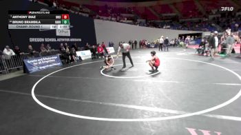 6A Boys 106 lbs Champ. Round 1 - Anthony Diaz, Oregon City Boys vs Bruno Brambila, David Douglas Boys